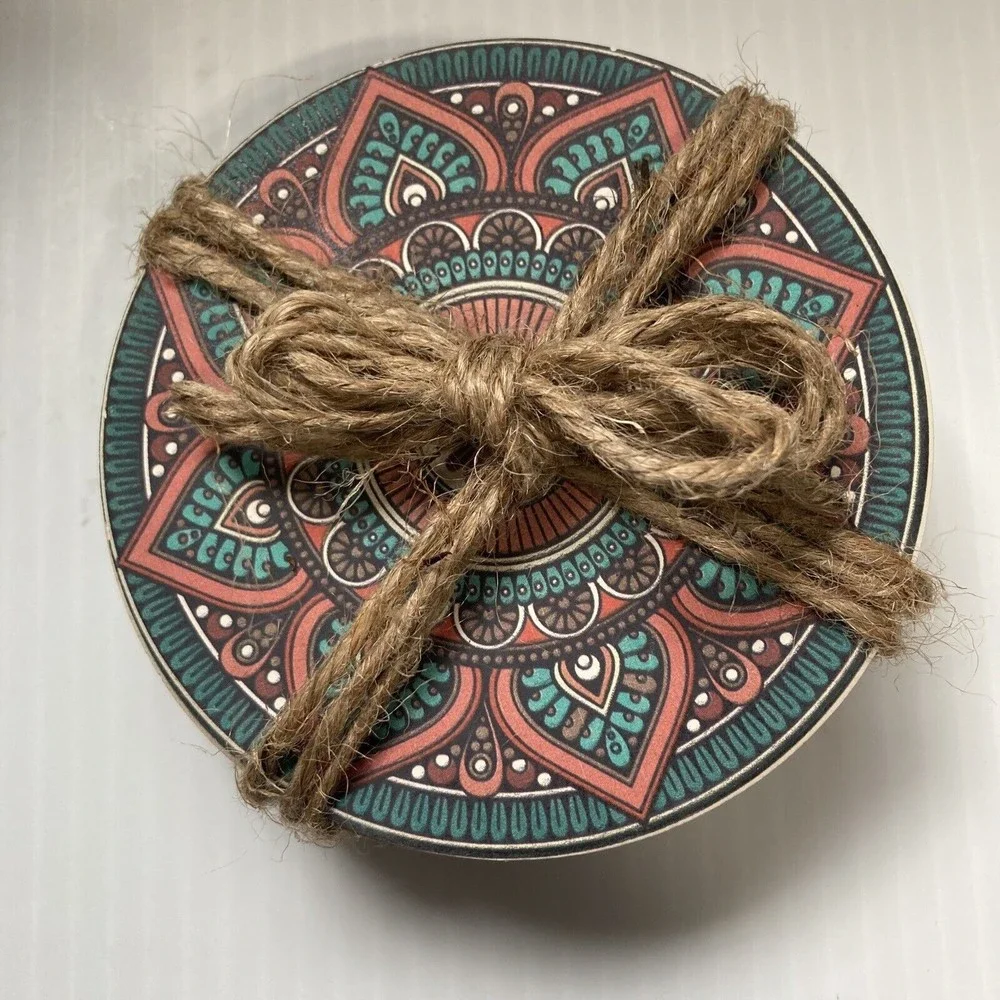 Mandala Coasters Bohemian Ceramic 4